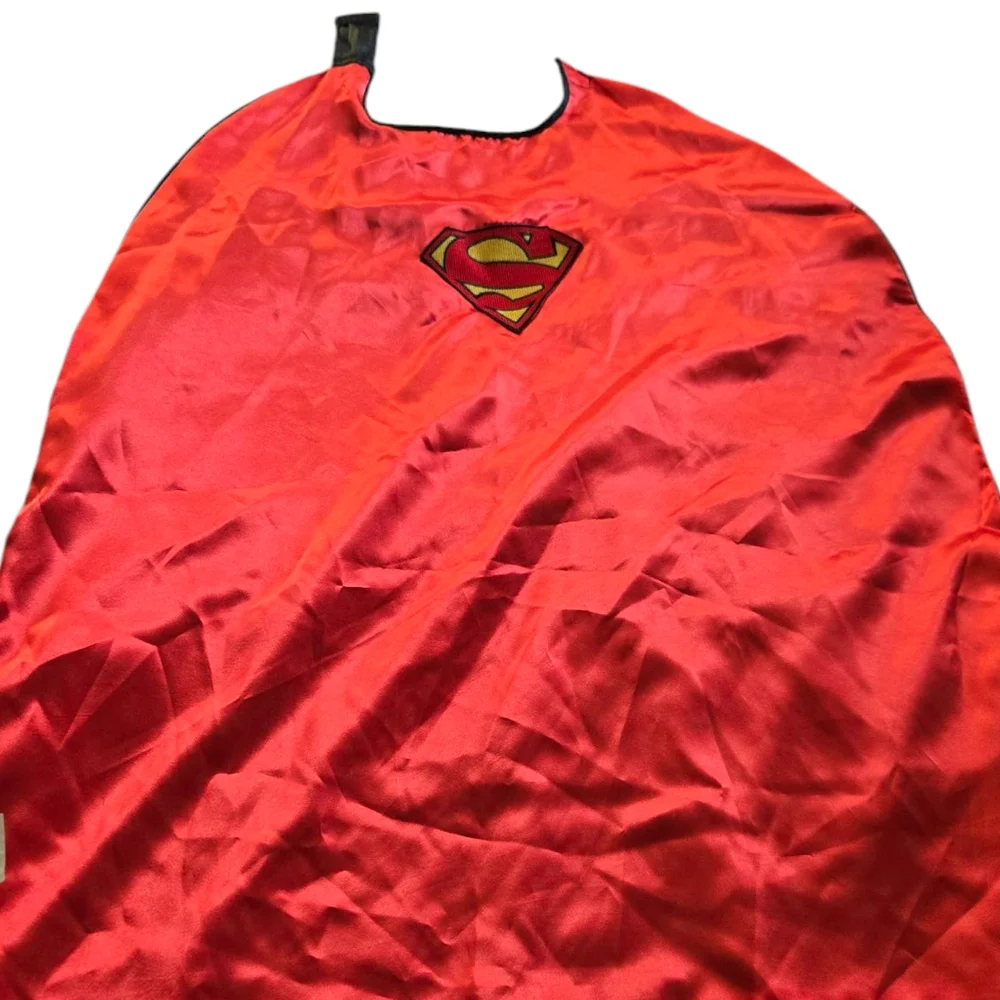 Reversible Kids Black Batman And Superman Cape‎
